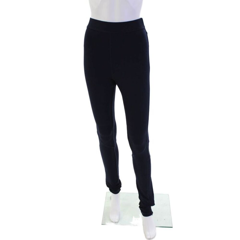 Something Navy Womens Pull-On Stretch High-Waisted Ponte Leggings Blue Size S